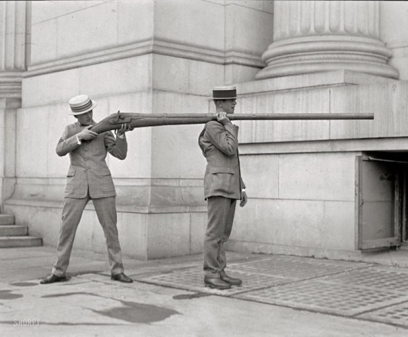 Pistol folosit pentru vânătoarea de rațe, 1900